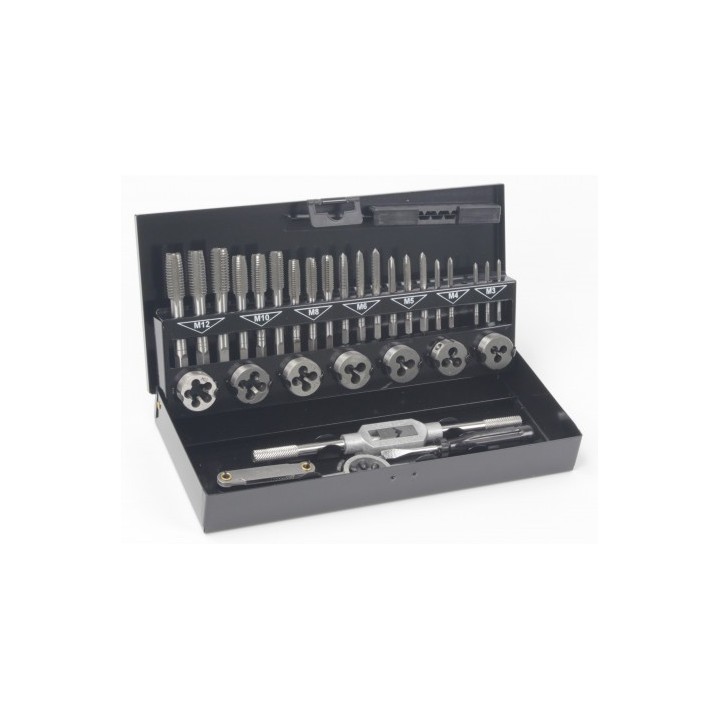 JUEGO MACHOS Y COJINETES 32 PCS MADER
