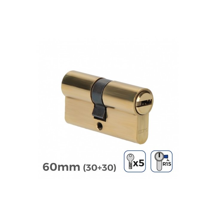 BOMBIN LATON 60MM 30+30MM LEVA LARGA LLAVE SEGURIDAD