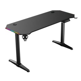 MESA GAMING PRO1600 XL MOTORIZADA FIBRA CARBONO | LUZ RGB SOUND MUVIP