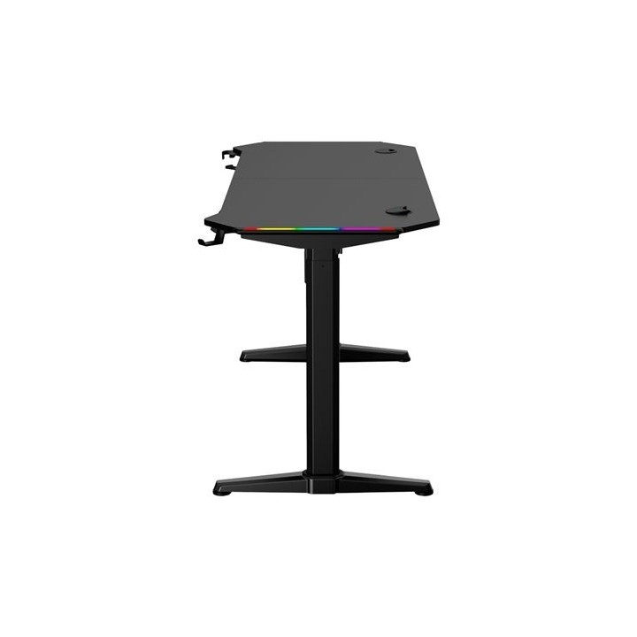 MESA GAMING PRO1600 XL MOTORIZADA FIBRA CARBONO | LUZ RGB SOUND MUVIP