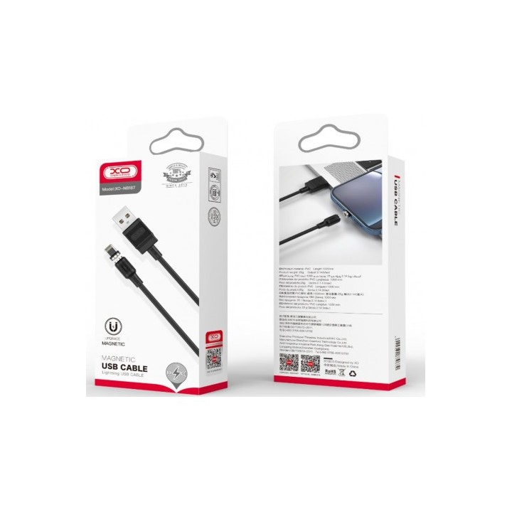 CABLE NB187 MAGNETICO MICRO USB | 1METRO | 2.1A | XO