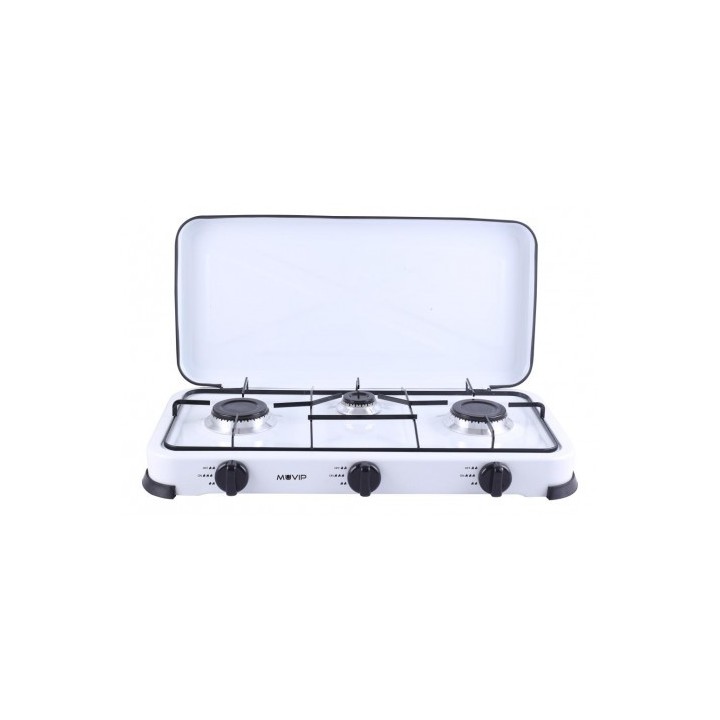 REACONDICIONADA COCINA DE GAS 3 FUEGOS BLANCA MUVIP