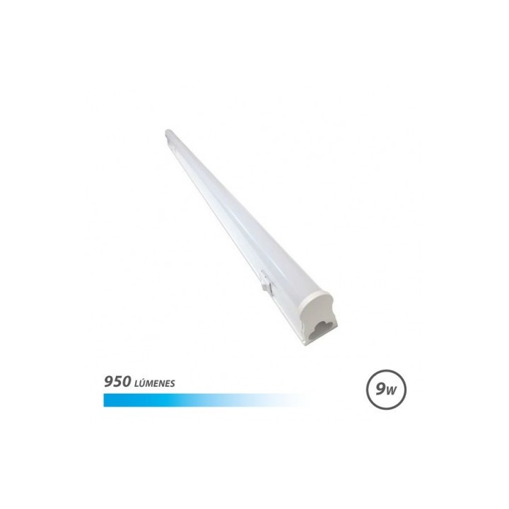TUBO LED T5 9W 950LM 60CM LUZ FRIA CON INTERRUPTOR ELBAT