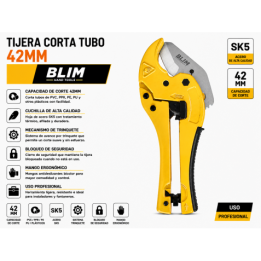 TIJERA CORTA TUBO 42MM BLIM