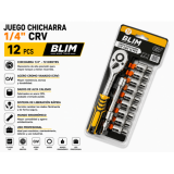 JUEGO CHICHARRA 1/4" CRV 12 PCS BLIM