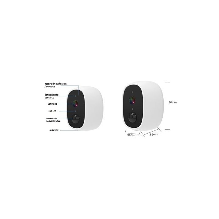 MINI CAMARA VIGILANCIA IP 2MP | WIFI | SD CAMVIEW