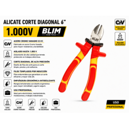 ALICATE CORTE DIAGONAL 6" 1.000V BLIM