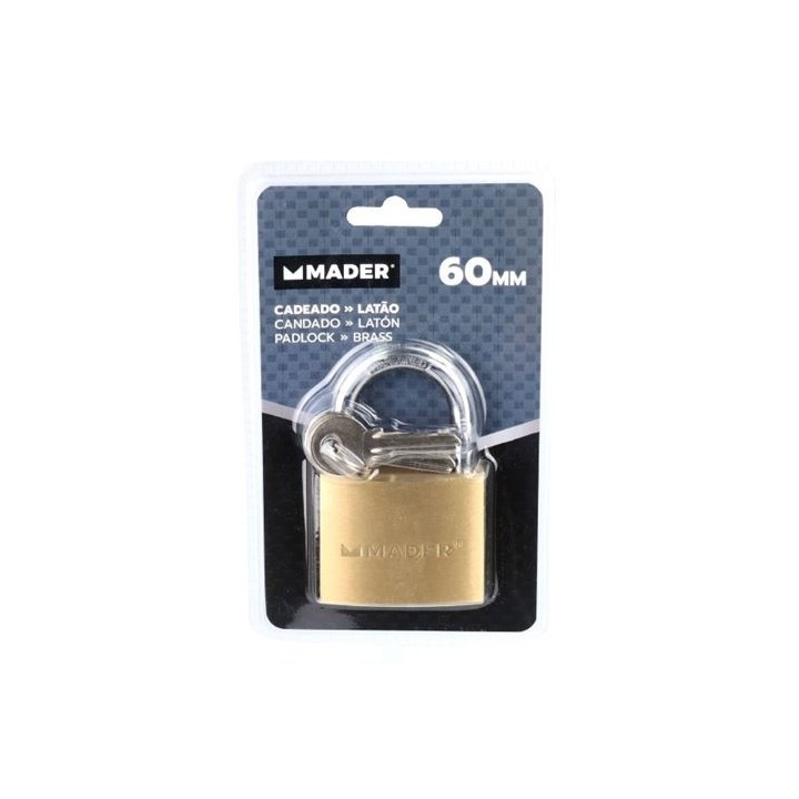 CANDADO LATON, 60MM MADER
