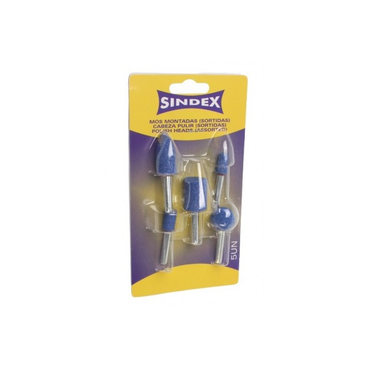 CABEZALES DE PULIR 5 PCS SINDEX
