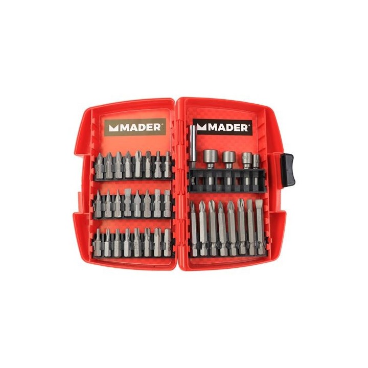 JUEGO VASOS Y PUNTAS 37 PCS CRV MADER