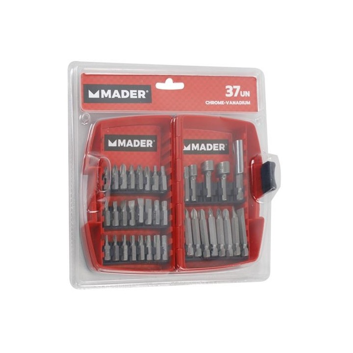 JUEGO VASOS Y PUNTAS 37 PCS CRV MADER