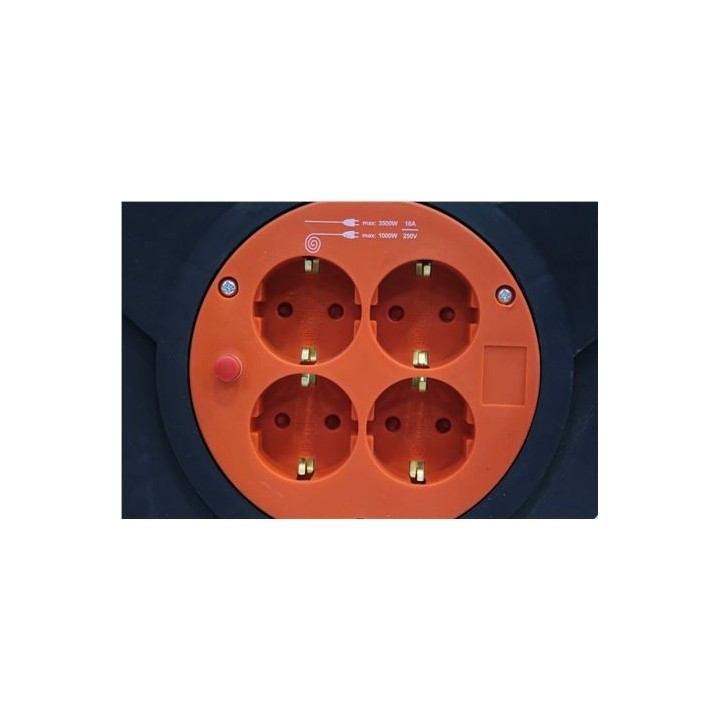 ENROLLADOR DE CABLE 25 METROS CABLE 3X1.5MM SUPER POWER