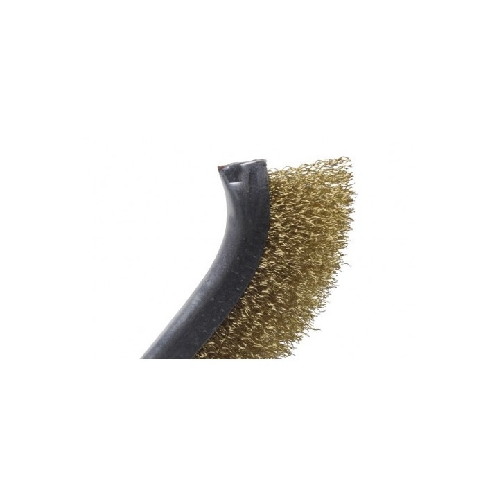 CEPILLO ALAMBRE LATONADO 200MM MANGO PLASTICO SINDEX