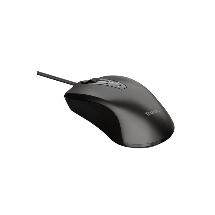RATON OPTICO BASICS 3 BOTONES NEGRO 1200 DPI TRUST