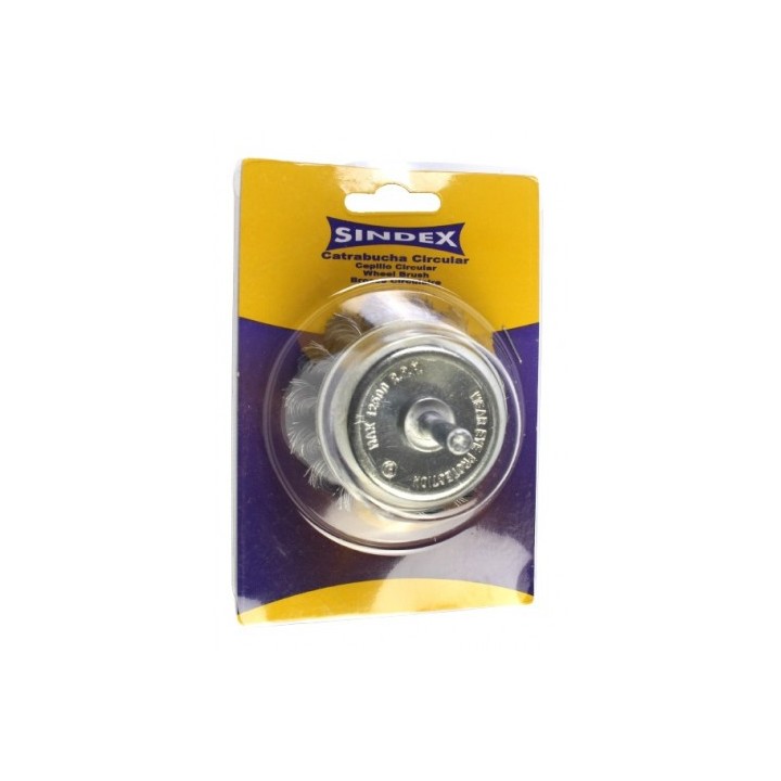 CEPILLO CIRCULAR COPA ALAMBRE TRENZADO 75MM SINDEX