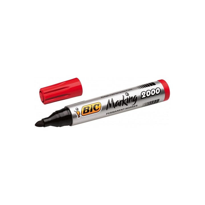 ROTULADOR MARCADOR BIC MARKING 2000 ECO - COLOR ROJO - PUNTA 4.9MM