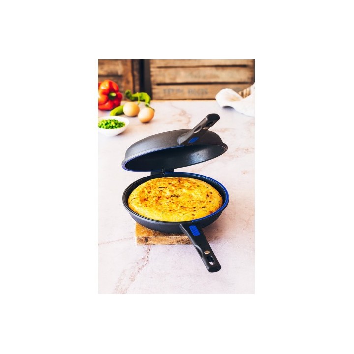 SARTEN TORTILLERO ALUMINIO FUNDIDO 24CM DOBLE TWIN SOLID+ MONIX