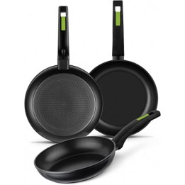 PACK 3 SARTENES ALUMINIO FORJADO 18/22/26 CM GREEN MONIX