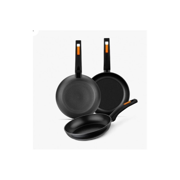 PACK 3 SARTENES ALUMINIO FORJADO 18/22/26CM FUEGO MONIX