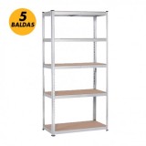 ESTANTERIA GALVANIZADA 5 BALDAS 180X90X40CM BLIM