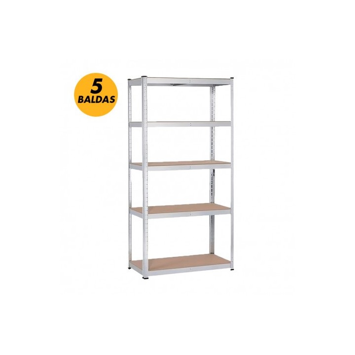 ESTANTERIA GALVANIZADA 5 BALDAS 180X90X40CM BLIM