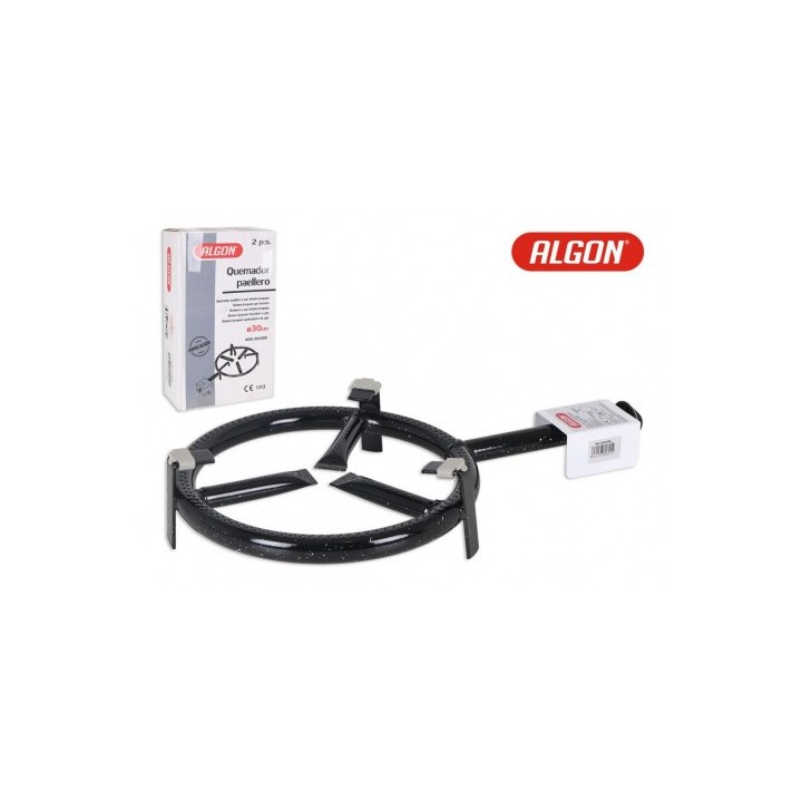 QUEMADOR DE ACERO 30CM PARA PAELLERO GAS ALGON