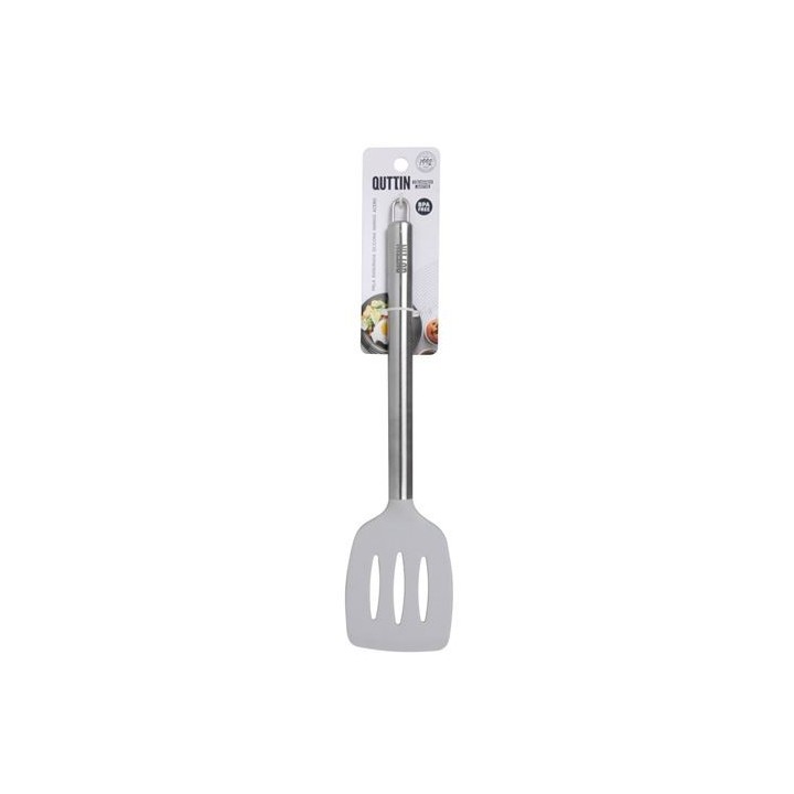PALA RAYADA DE COCINA INOX CON SILICONA QUTTIN