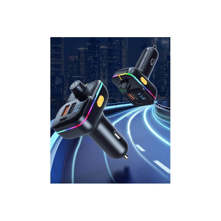 TRANSMISOR FM BCC09 BLUETOOTH + USB + TIPO C 25W XO