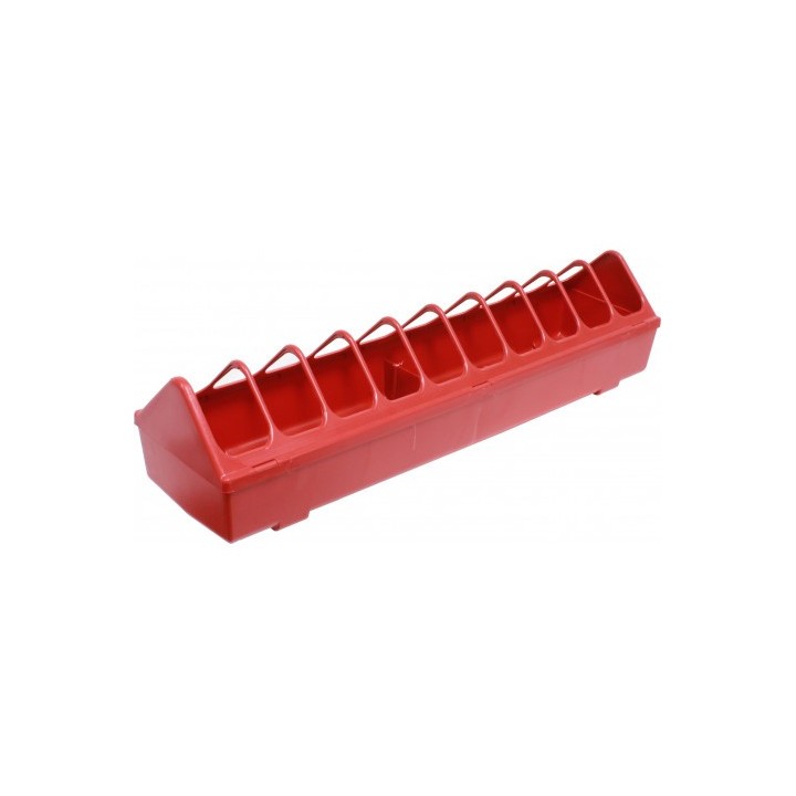 COMEDERO RECTANGULAR PARA AVES 60x15CM. MADER