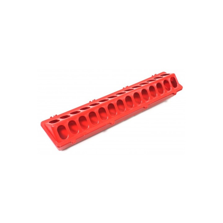 COMEDERO RECTANGULAR PARA AVES 50CM. MADER