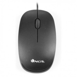 RATON CON CABLE FLAME OPTICO USB NEGRO NGS