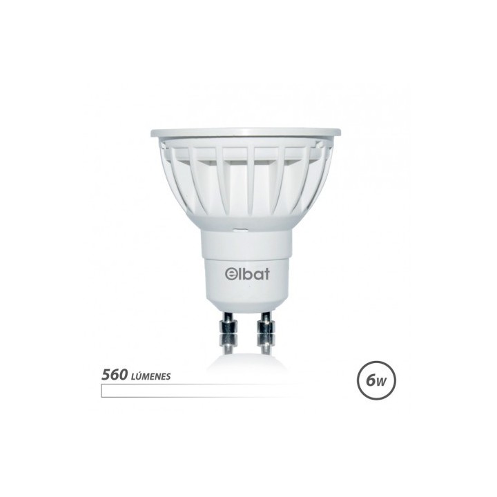 BOMBILLA LED GU10 | 6W | 560LM | LUZ BLANCA | ELBAT
