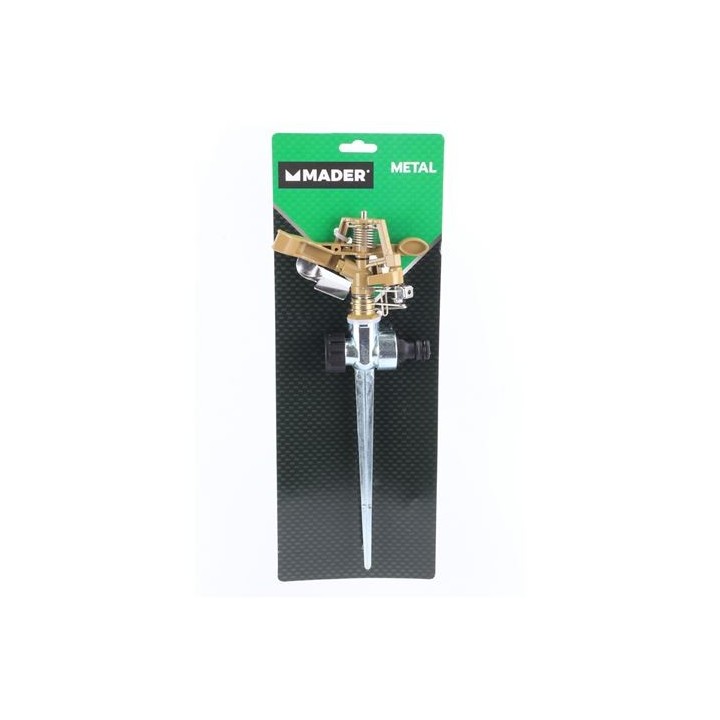 ASPERSOR DE RIEGO METÁLICO 360º 3/4" MADER