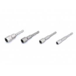 JUEGO DE 4 LLAVES DE VASOS MAGNÉTICO 1/4" MADER