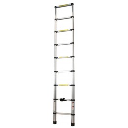 ESCALERA EXTENSIBLE ALUMINIO 8 PELDAÑOS 2.6 METROS MADER