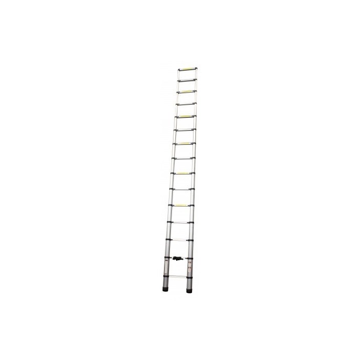 ESCALERA EXTENSIBLE ALUMINIO 14 PELDAÑOS 4.4 METROS MADER