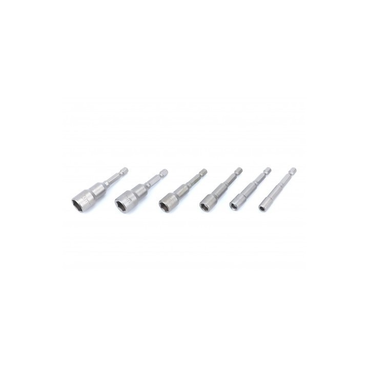 JUEGO DE 6 LLAVES DE VASOS MAGNÉTICO 1/4" MADER