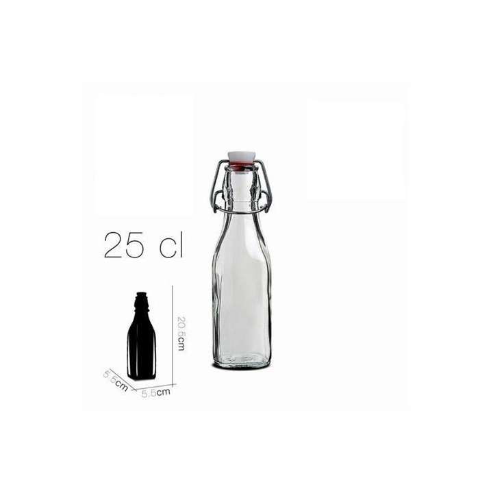 BOTELLA CIERRE PRESION 250ML SWING BORMIOLI