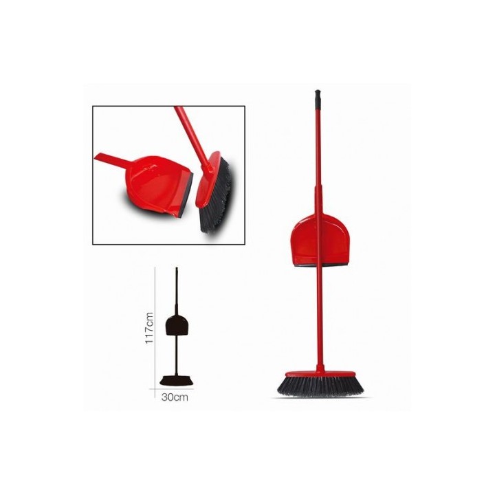 ESCOBA Y RECOGEDOR BENNY ROJO URBAN LIVING