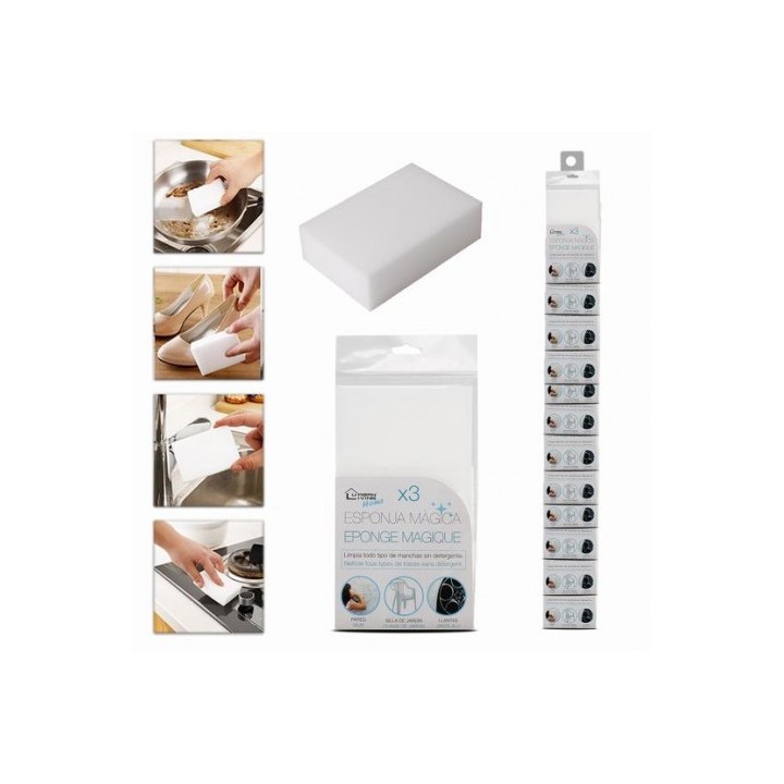 PACK 3 ESPONJAS LIMPIEZA MAGICA URBAN LIVING