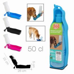 BEBEDERO PORTATIL PARA MASCOTAS 500ML