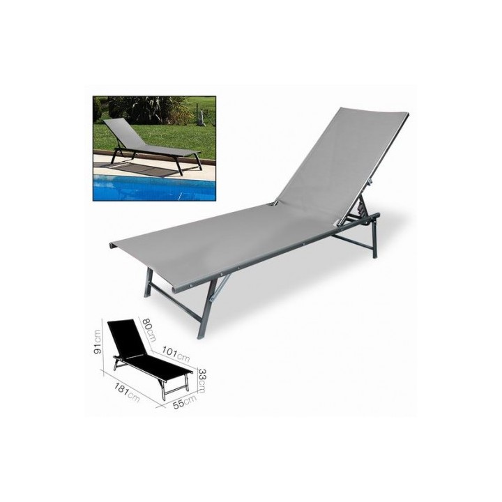 TUMBONA MARE GRIS 181X55XH91CM