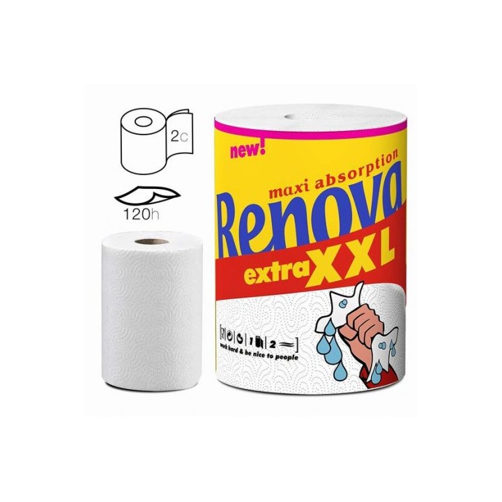ROLLO PAPEL COCINA ABSORVENTE MAXI XXL RENOVA