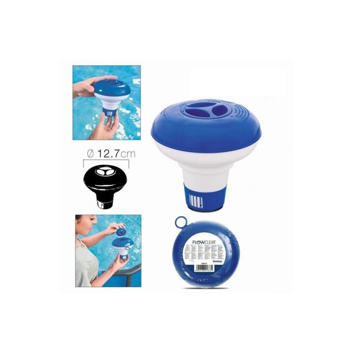 DISPENSADOR DE CLORO FLOTANTE DIÁMETRO 12.7CM BESTWAY