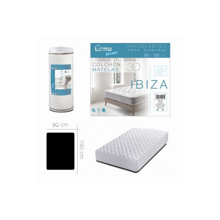 COLCHON VISCOELASTICO IBIZA 90X190 URBAN LIVING