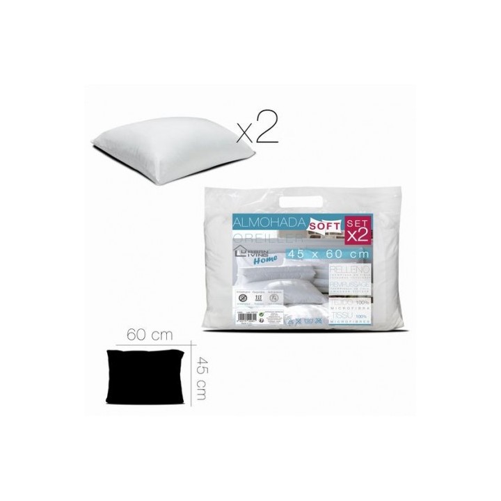 SET 2 ALMOHADAS SOFT 45X60CM URBAN LIVING