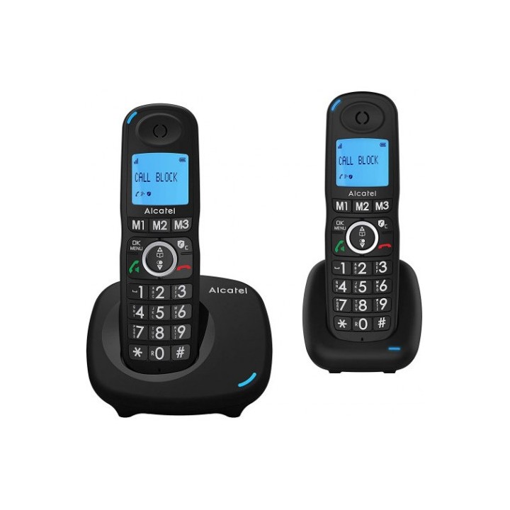 TELEFONO INALAMBRICO ALCATEL XL535 DUO NEGRO