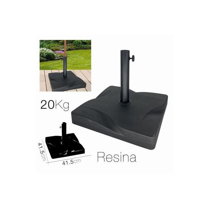SOPORTE PARA SOMBRILLA RESINA NEGRO 41.5CM