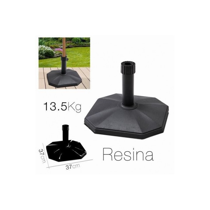 SOPORTE PARA SOMBRILLA RESINA NEGRO 37CM