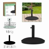 SOPORTE PARA SOMBRILLA CEMENTO NEGRO 41CM